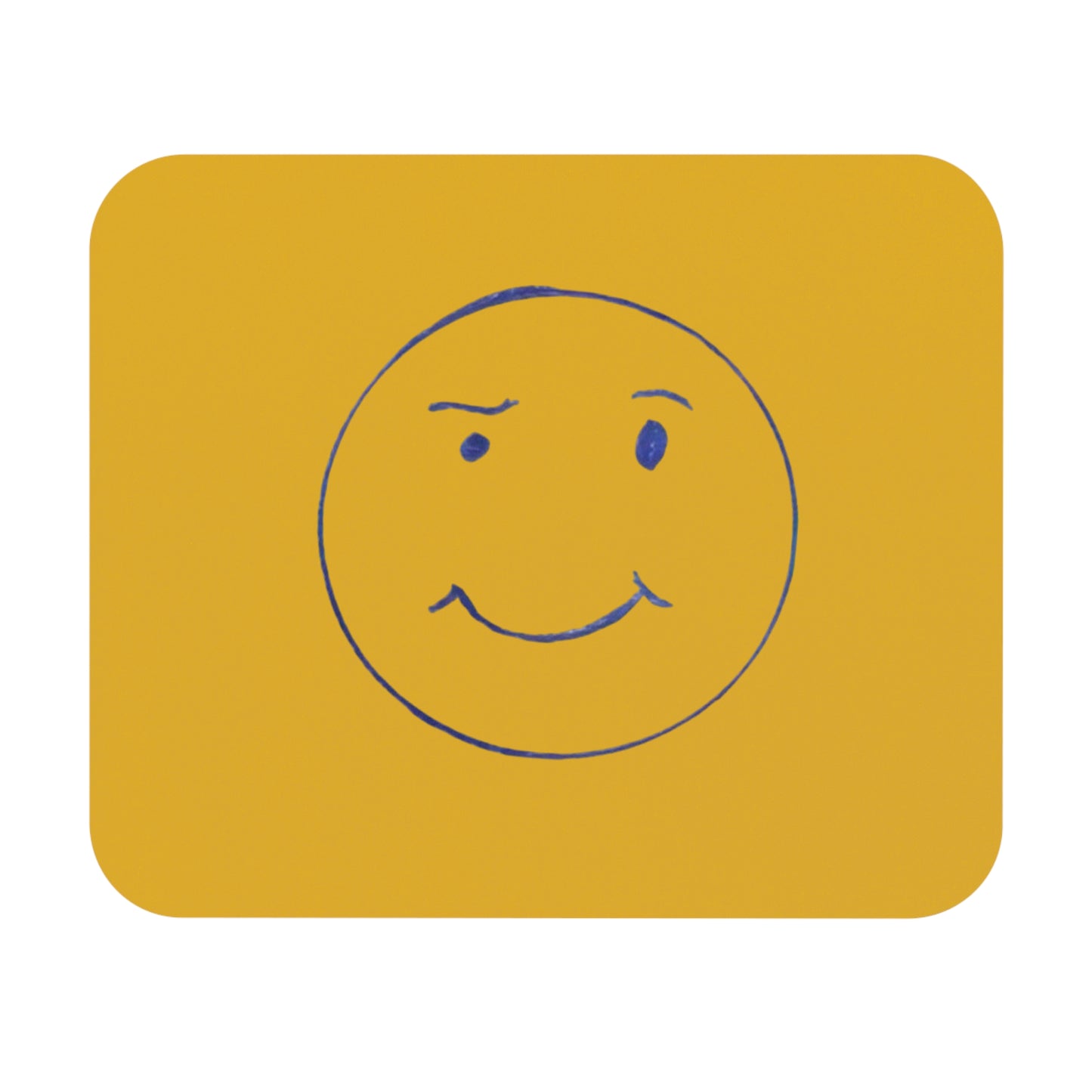 Mouse Pad with smiley face