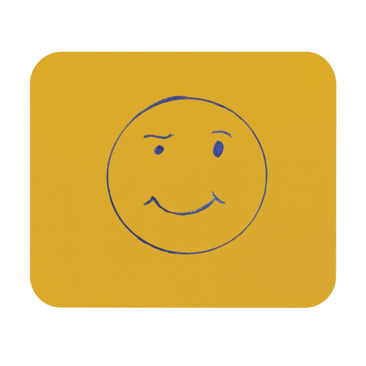 Mouse Pad with smiley face
