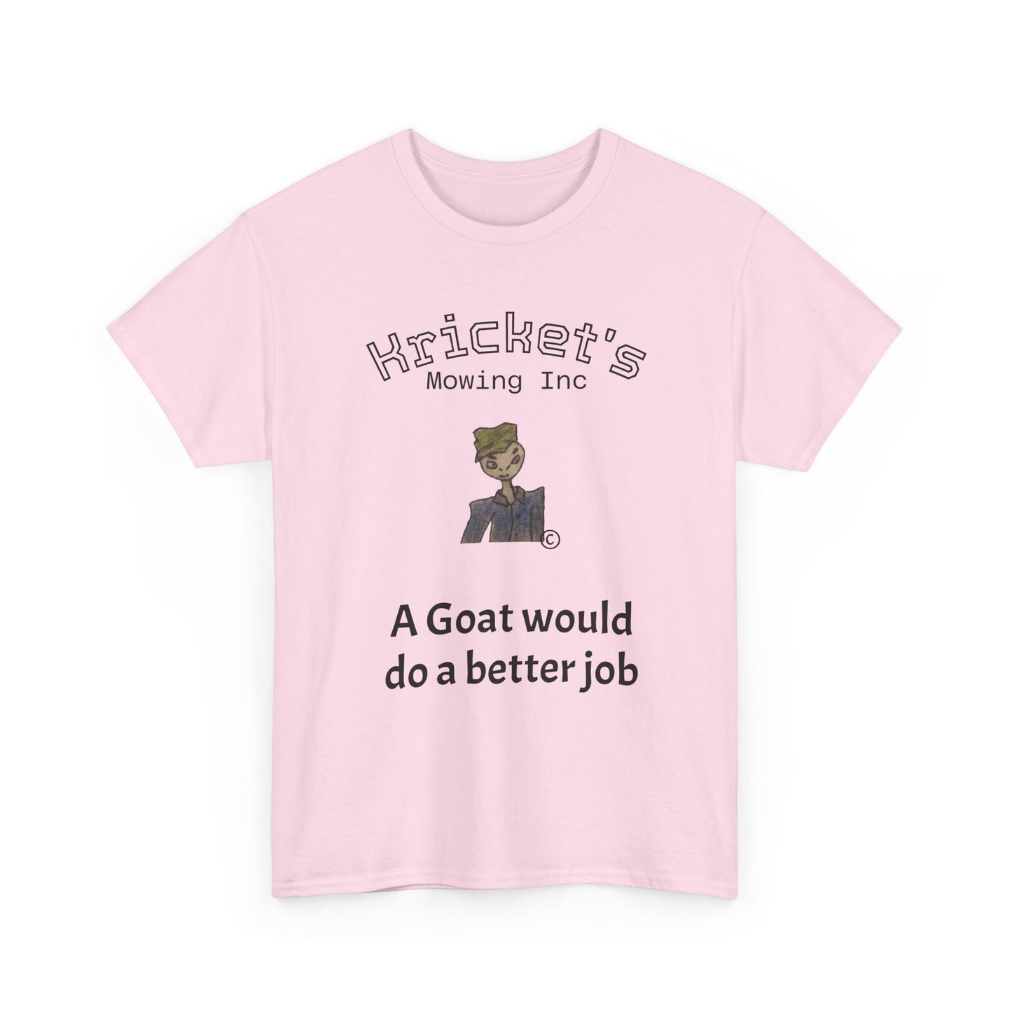 Unisex Heavy Cotton Tee Kricket's Mowing Inc