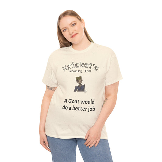 Unisex Heavy Cotton Tee Kricket's Mowing Inc