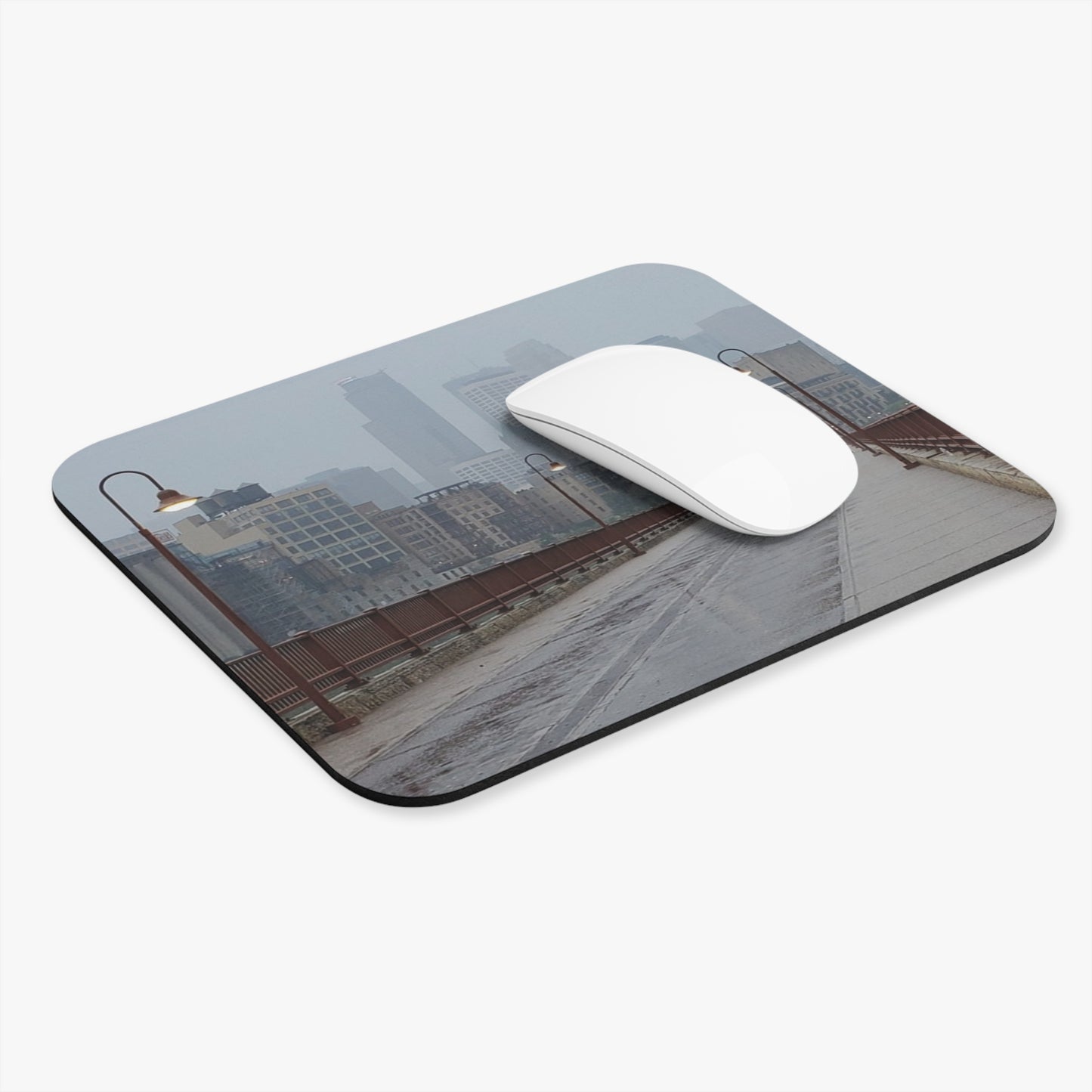 Mouse Pad Cityscape in the Rain