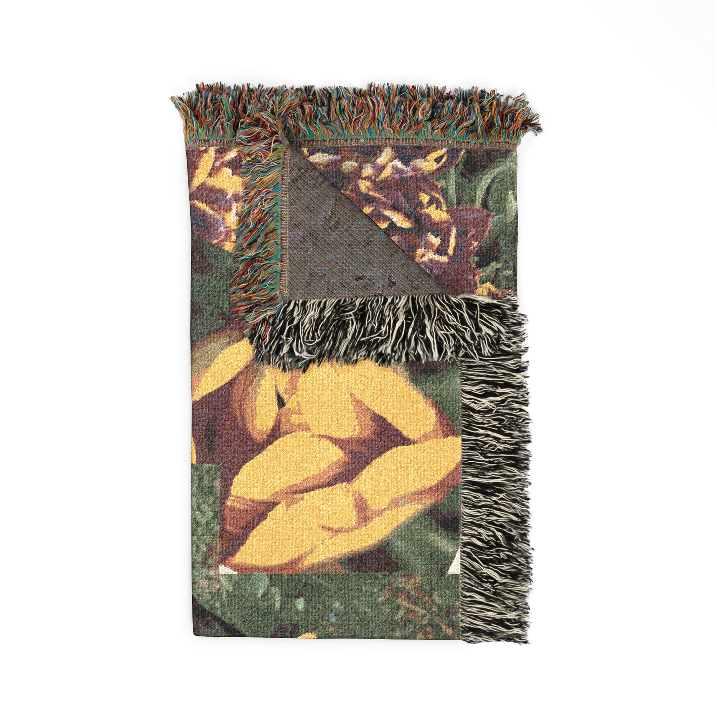 Flowers on a Woven Blanket