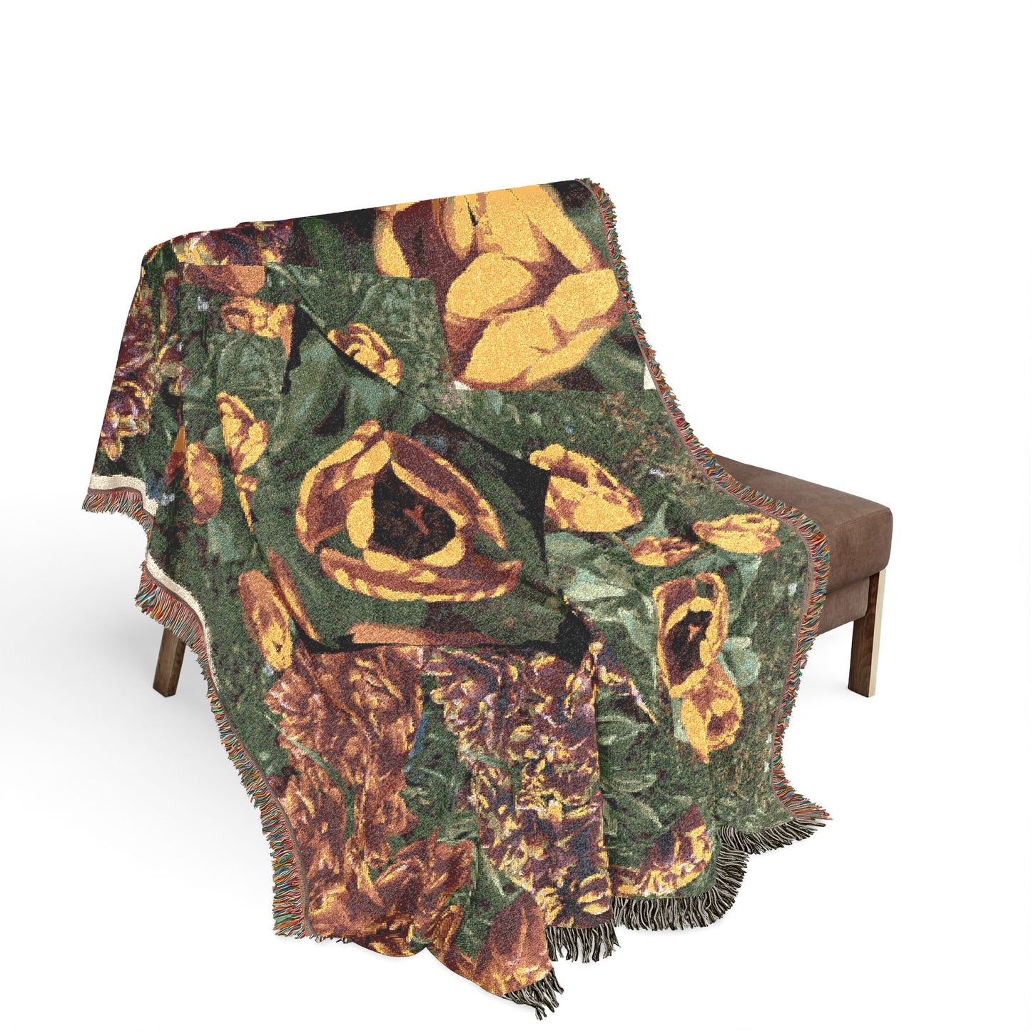 Flowers on a Woven Blanket