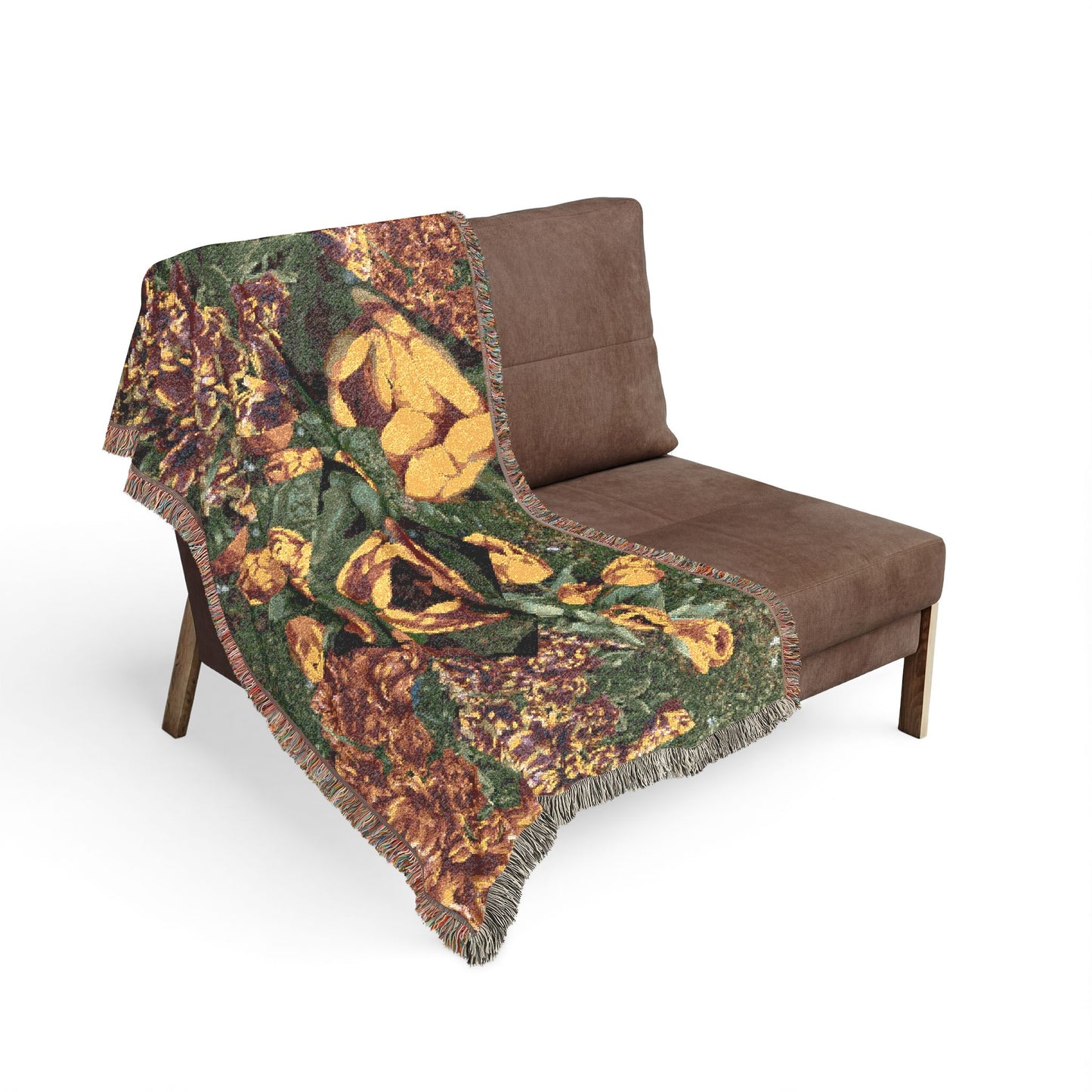 Flowers on a Woven Blanket