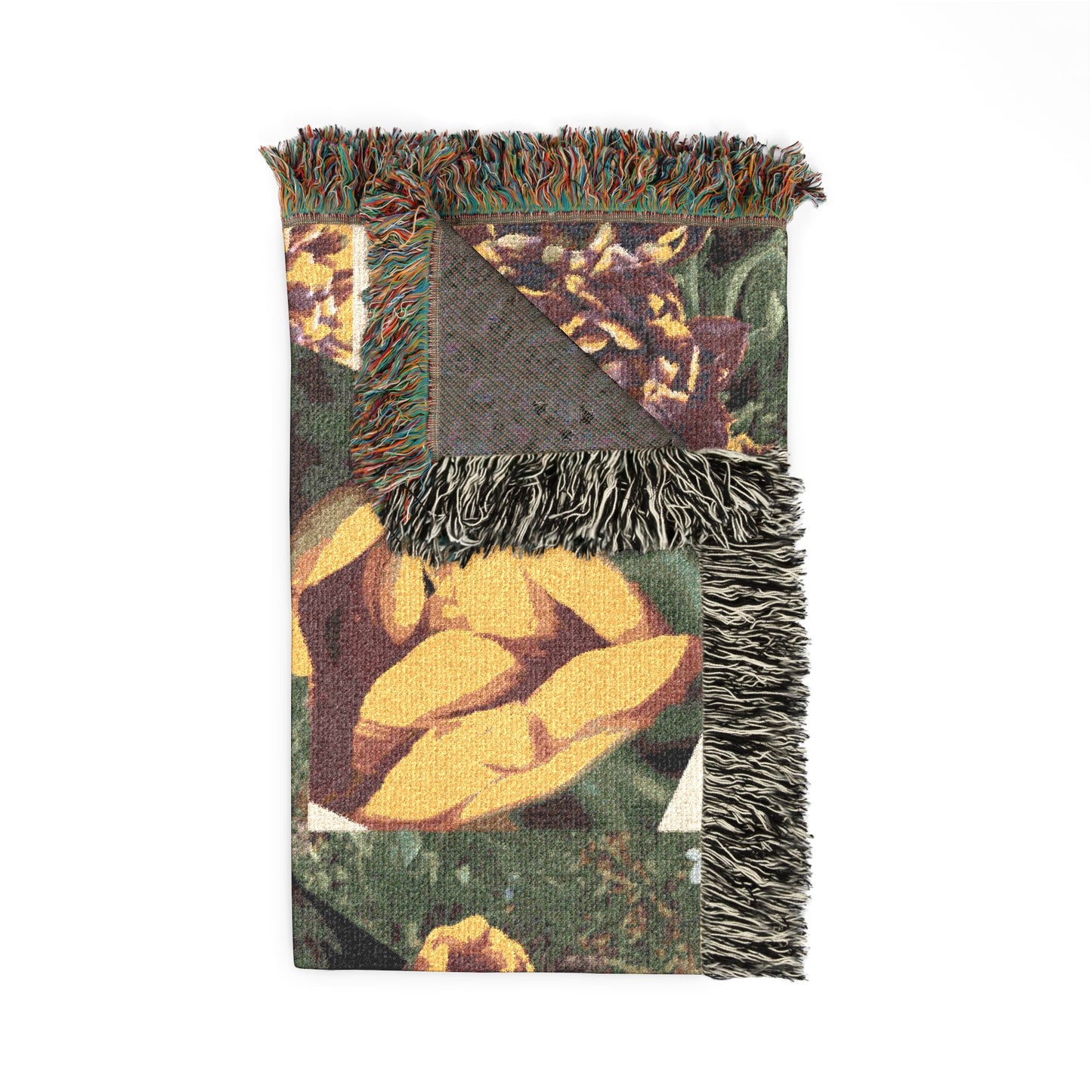 Flowers on a Woven Blanket
