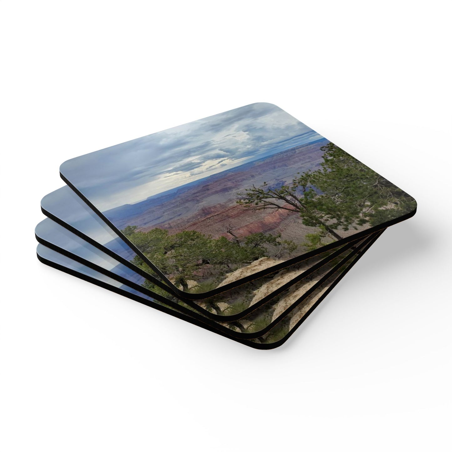Corkwood Coaster Set Grand Canyon
