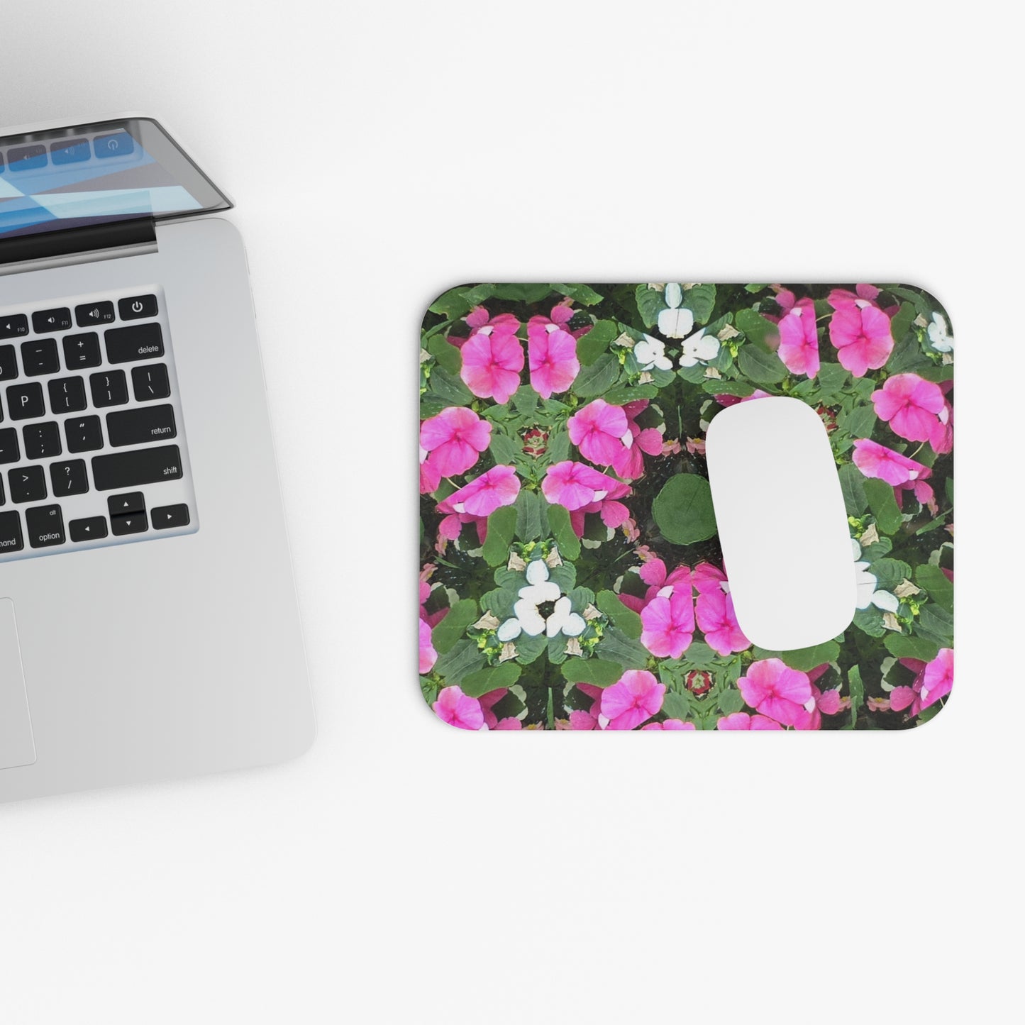 Mouse Pad Kaleidoscope Flowers