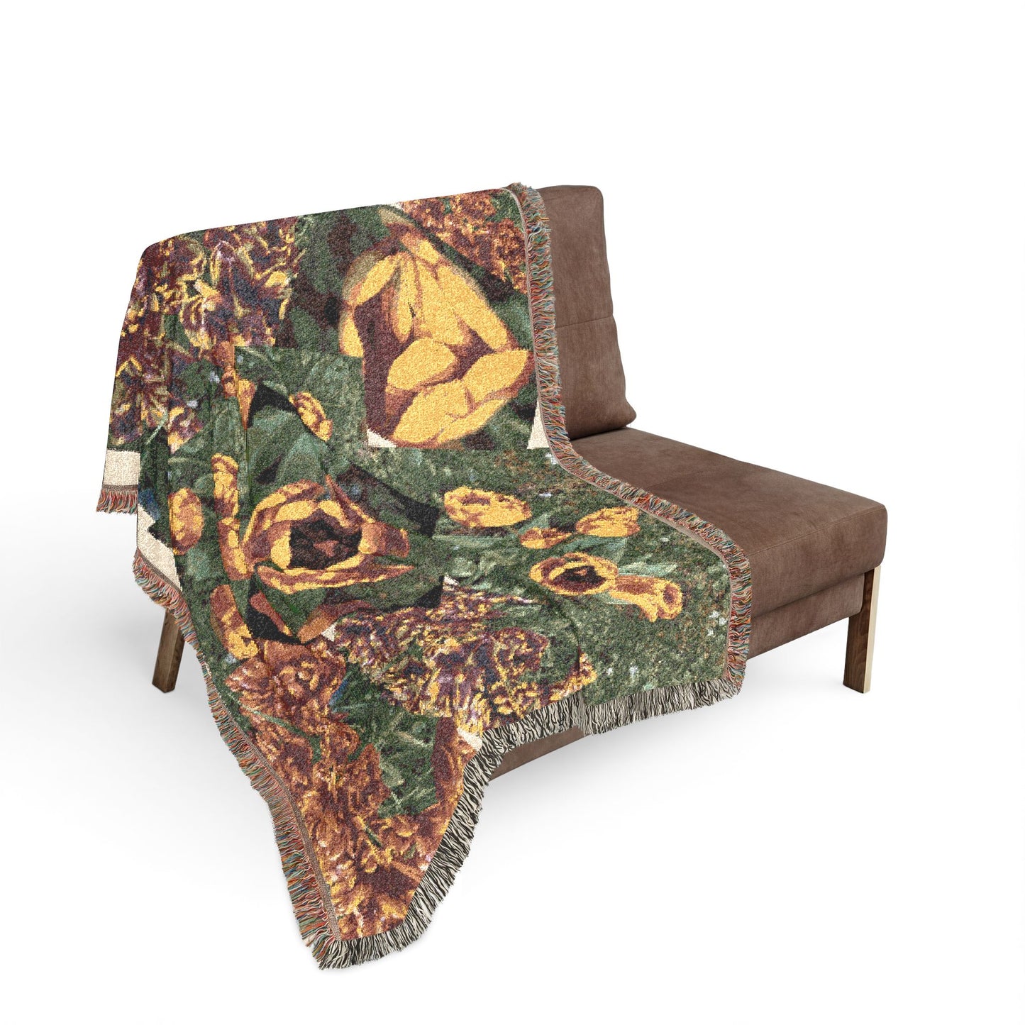 Flowers on a Woven Blanket