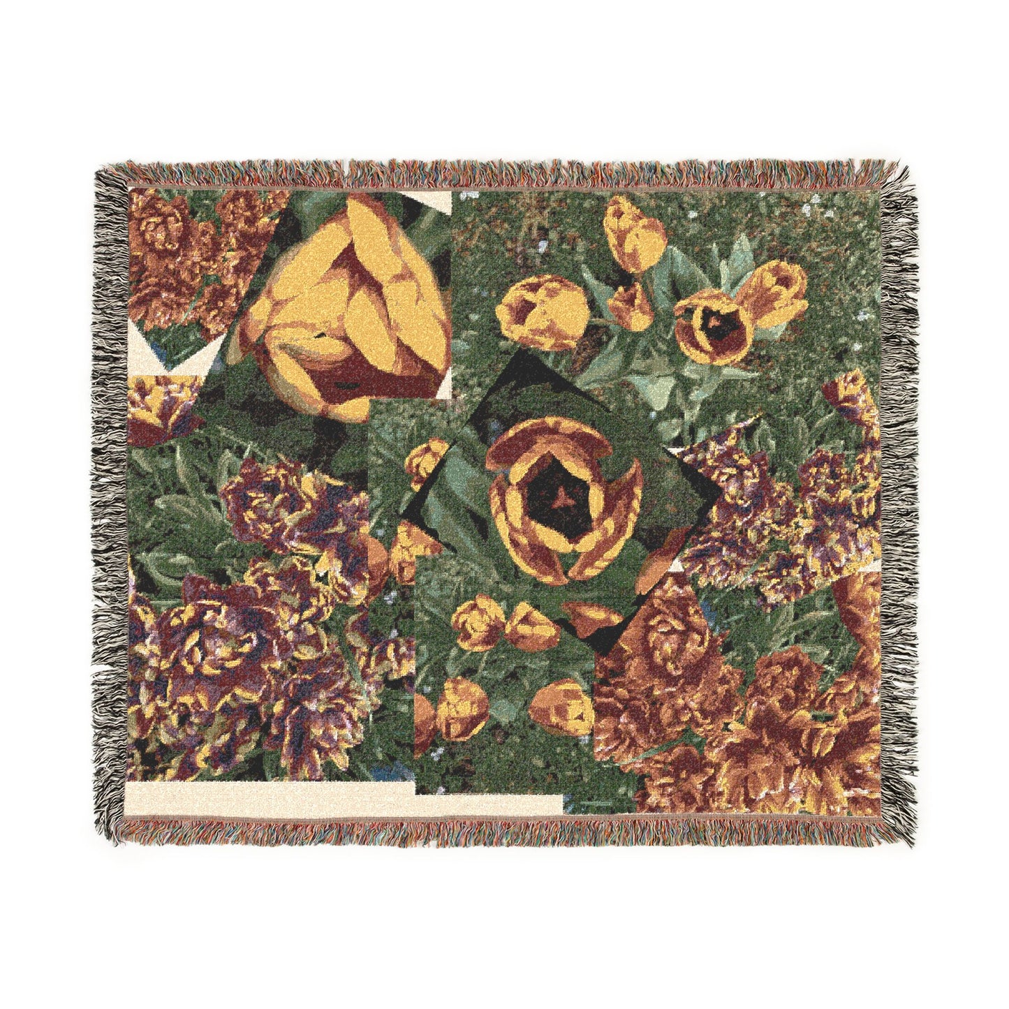 Flowers on a Woven Blanket