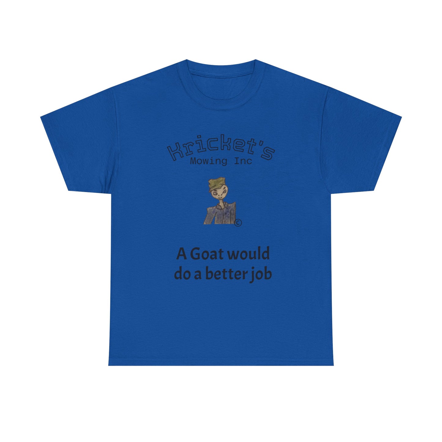Unisex Heavy Cotton Tee Kricket's Mowing Inc