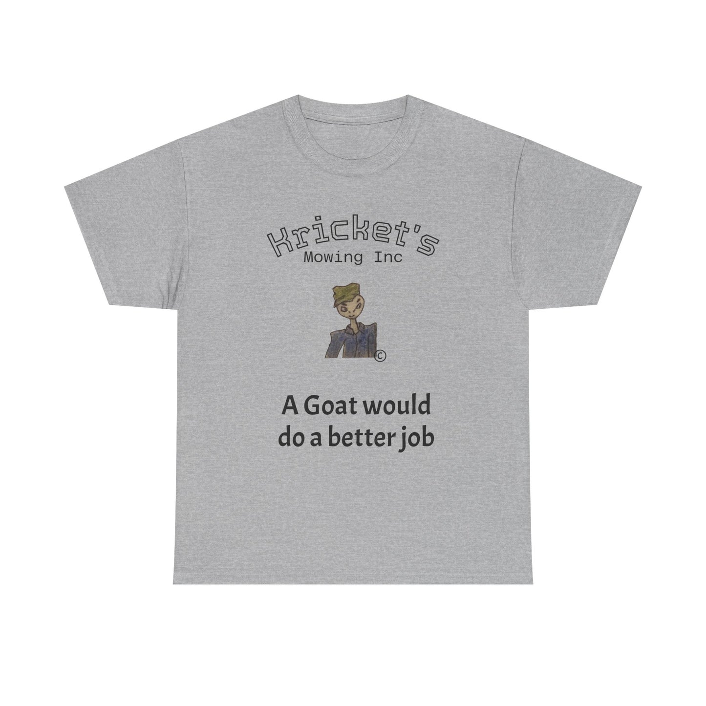 Unisex Heavy Cotton Tee Kricket's Mowing Inc