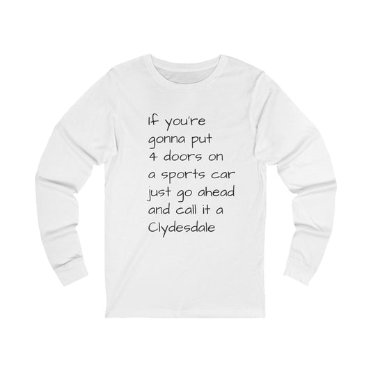Unisex Jersey Long Sleeve Tee for vintage car owners