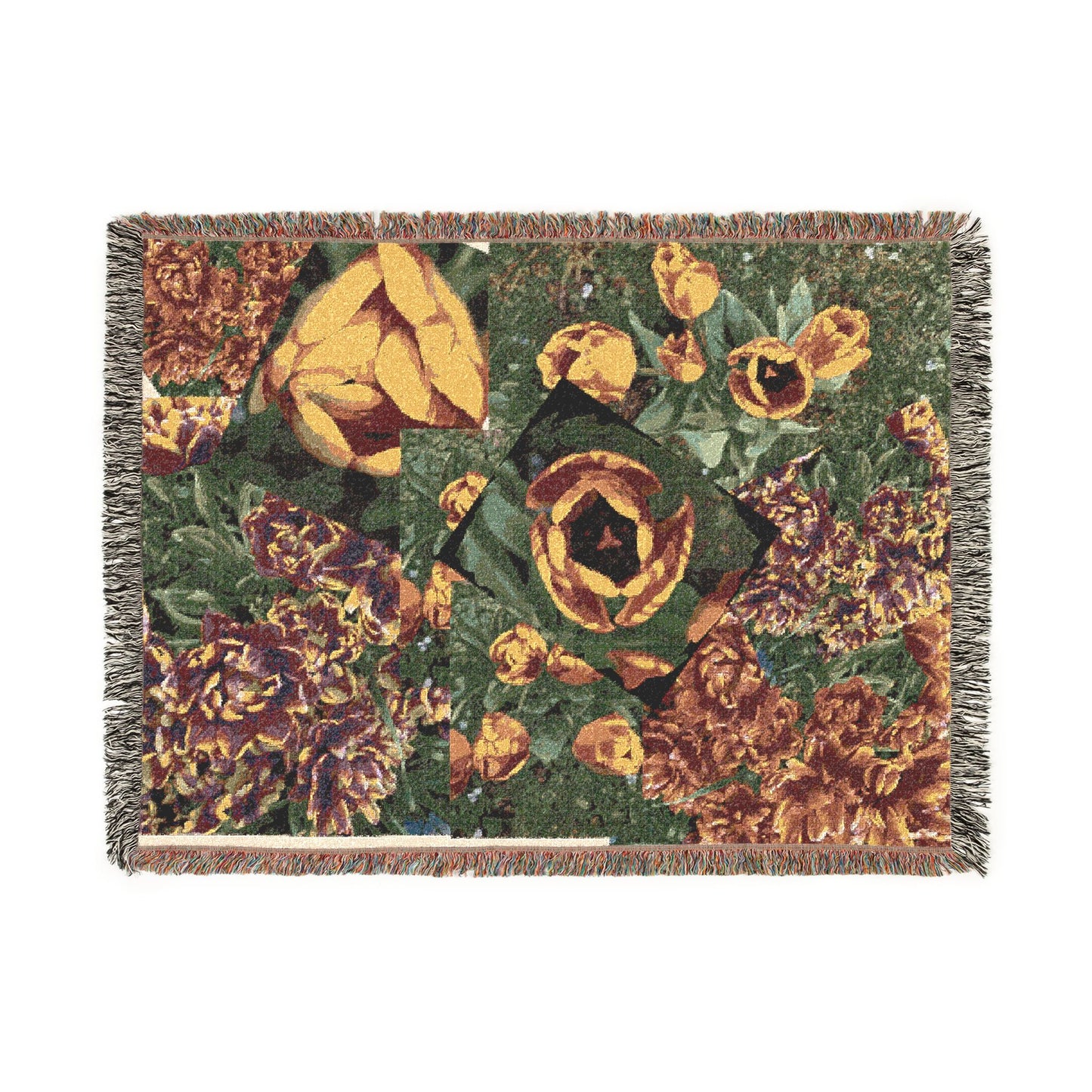 Flowers on a Woven Blanket