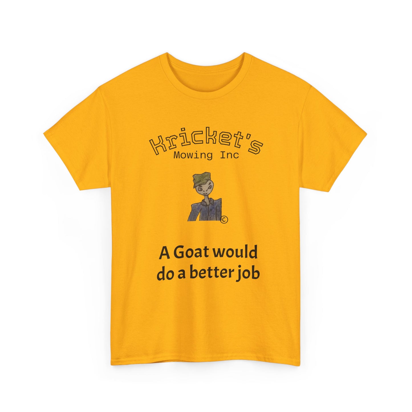 Unisex Heavy Cotton Tee Kricket's Mowing Inc